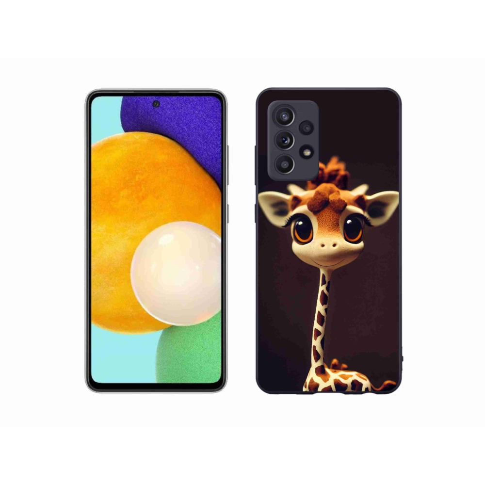 Zselés borítás mmCase Samsung Galaxy A52/A52 5G - kis zsiráf