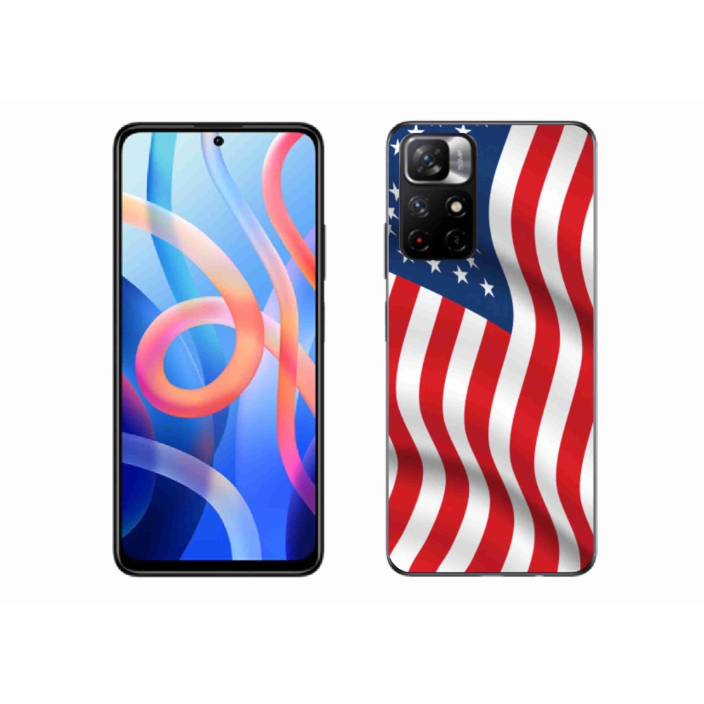Gél borító mmCase a Xiaomi Redmi Note 11S 5G - amerikai zászlóhoz
