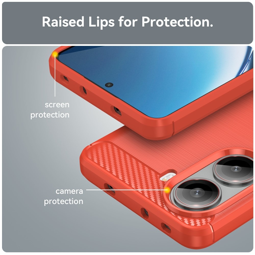 Szénálló gél tok a Xiaomi Poco X7 Pro 5G számára - piros
