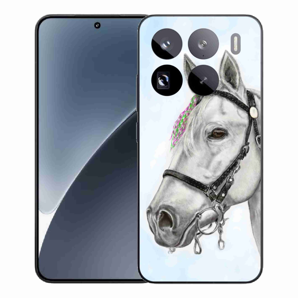 Gél borítás mmCase a Xiaomi 15 Pro-hoz - fehér ló 1