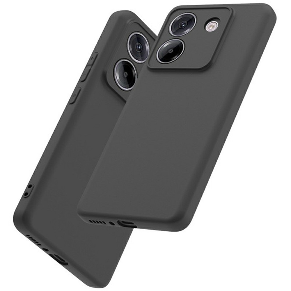 Matt zselés tok a Xiaomi Poco M7 Pro 5G készülékhez - fekete