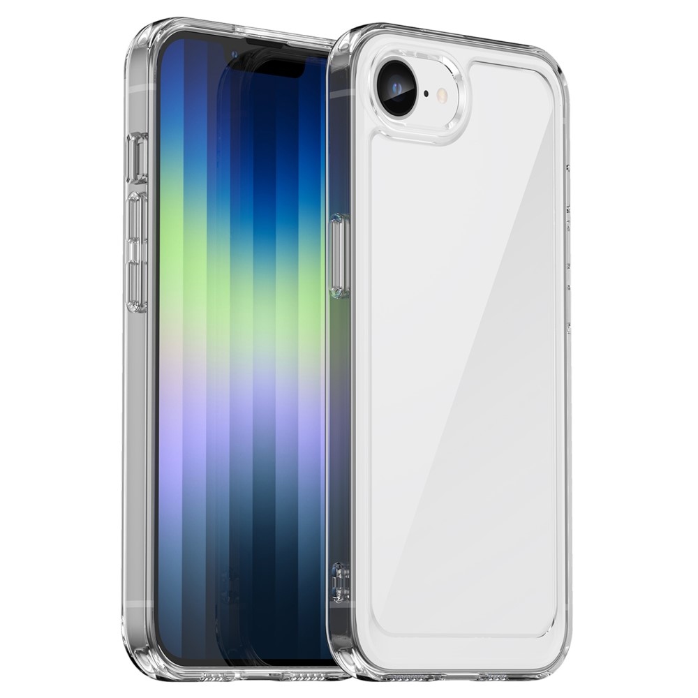 Gél tok fix hátlappal iPhone 16e készülékhez - átlátszó