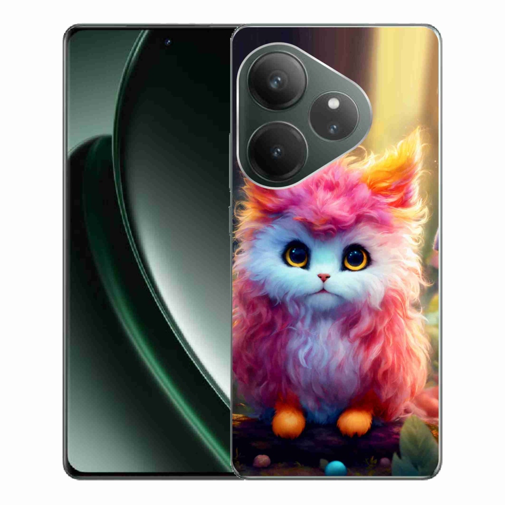 Gél borítás mmCase a Realme GT 6 5G/GT 6T 5G számára - aranyos cica 5