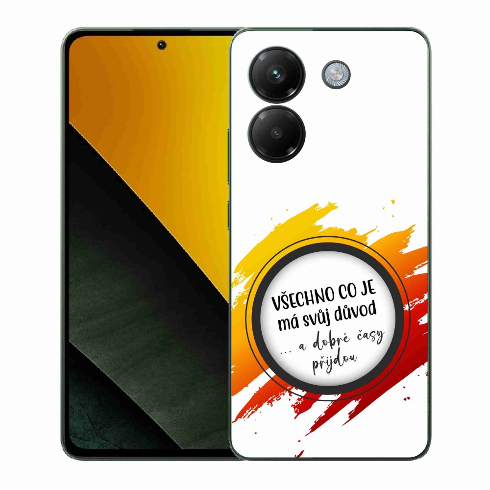 Gél borítás mmCase a Xiaomi Poco M7 Pro 5G számára - idézet 3 fehér háttér