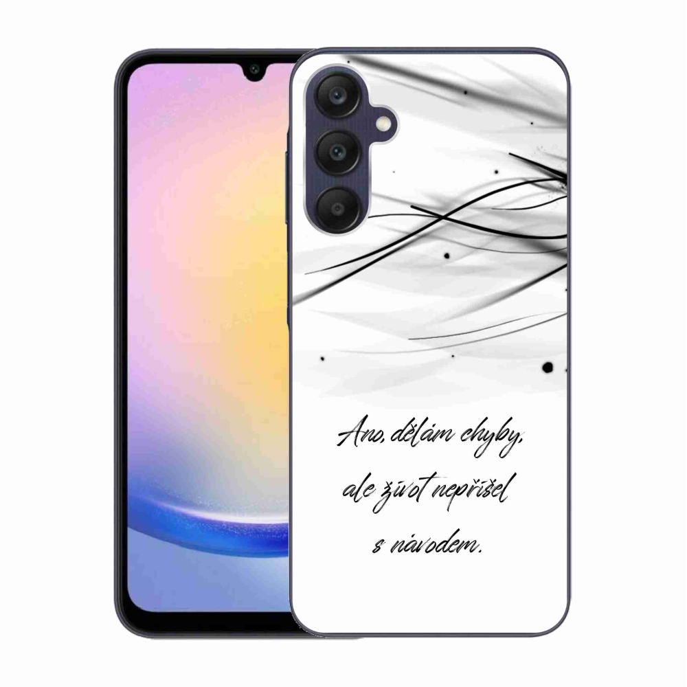 Gél borító mmCase Samsung Galaxy A25 5G - idézem fehér háttérrel