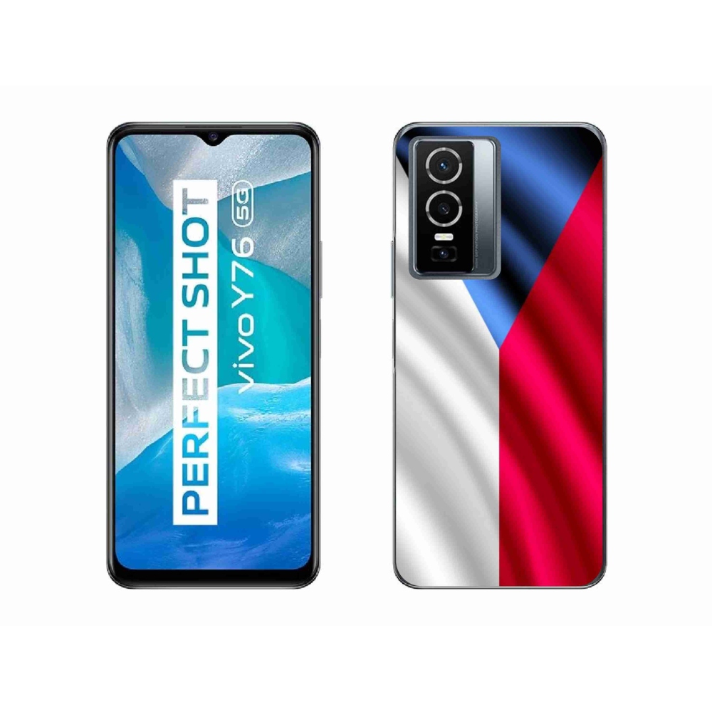 Gél borító mmCase a Vivo Y76 5G - cseh zászlóhoz