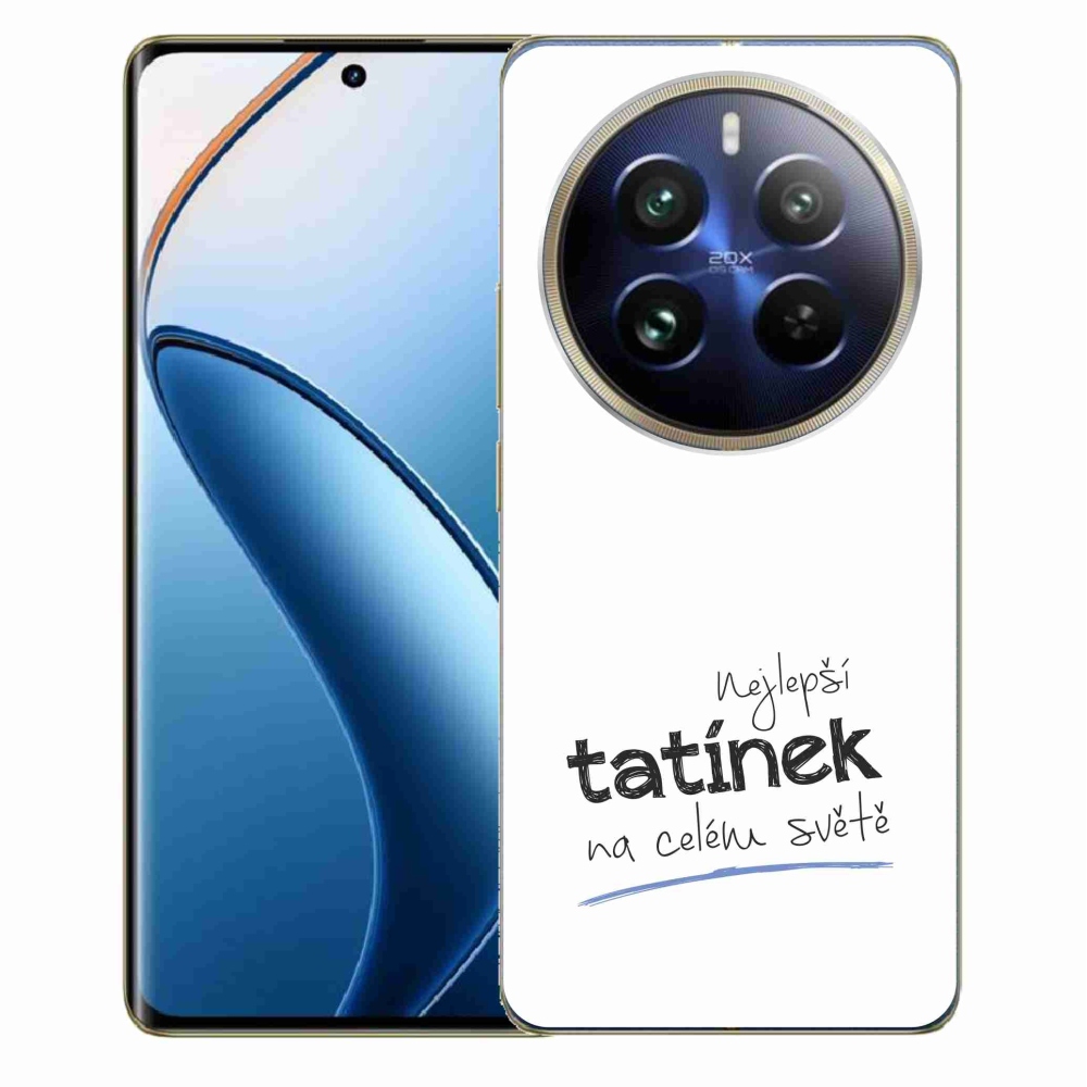 Gél borítás mmCase a Realme 12 Pro 5G/12 Pro+ 5G - legjobb apuci 4 fehér háttérrel