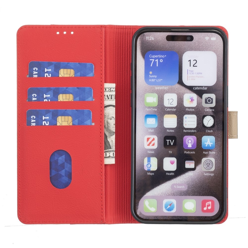 BNF DUO könyvtáska Xiaomi Poco X7 Pro 5G - piros