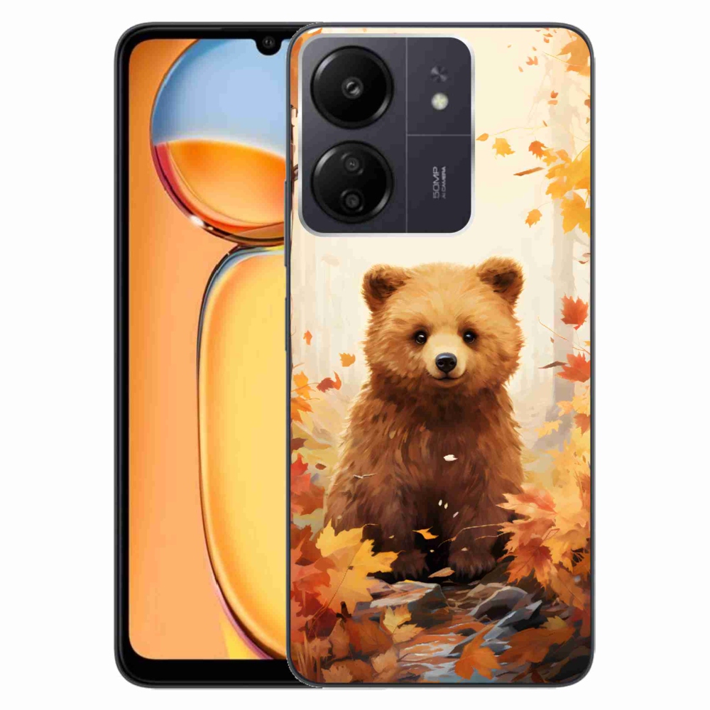 Zselés borítás mmCase a Xiaomi Poco C65/Redmi 13C - medve az erdőben