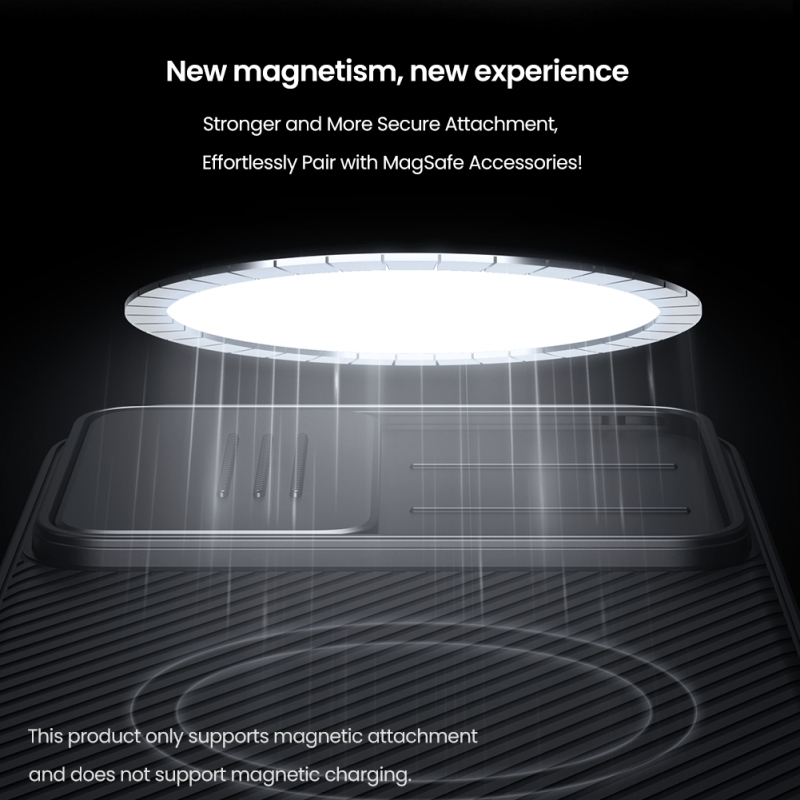 Nillkin CamShield PRO mágneses hátlap Samsung Galaxy S25 Fekete