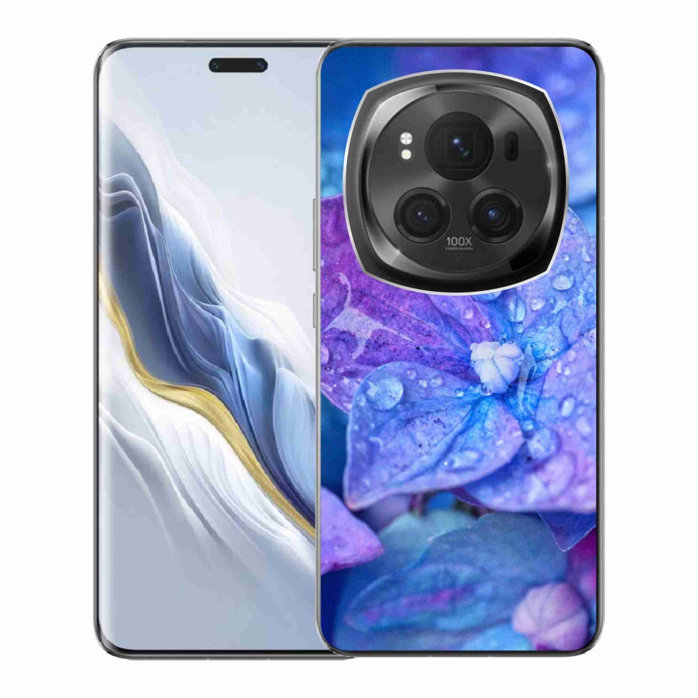 Gél borítás mmCase a Honor Magic 6 Pro 5G készülékhez - lila virág