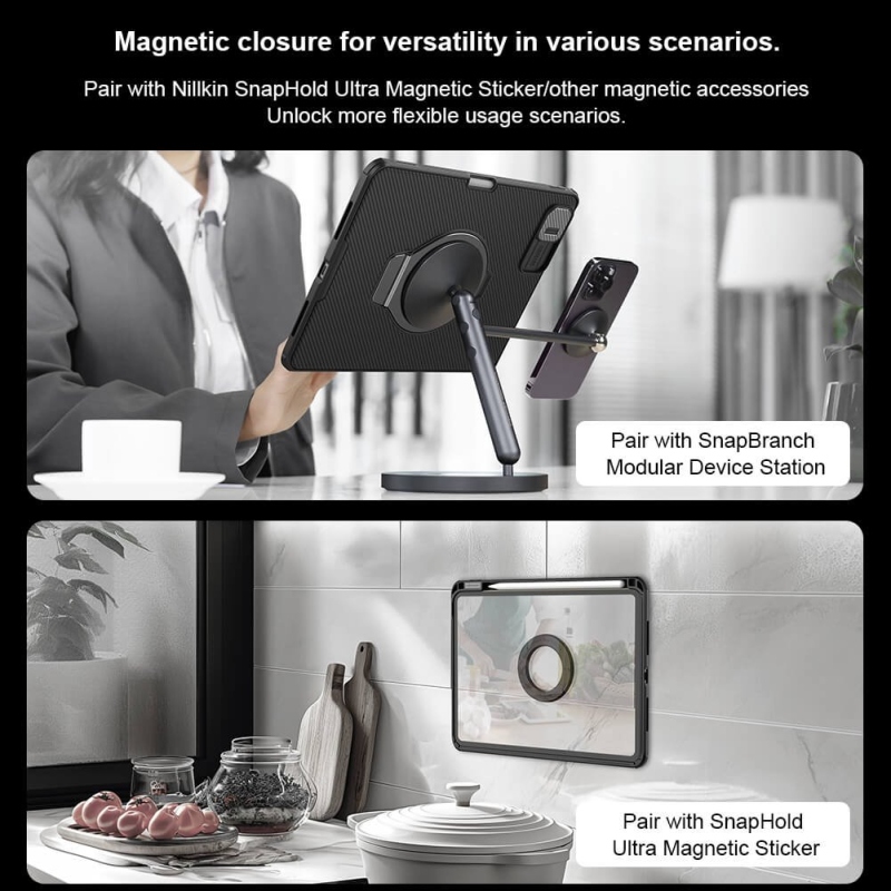 Nillkin CamShield Pad hátlap iPad Pro 11 2024 fekete borító iPad Pro 11 2024 fekete
