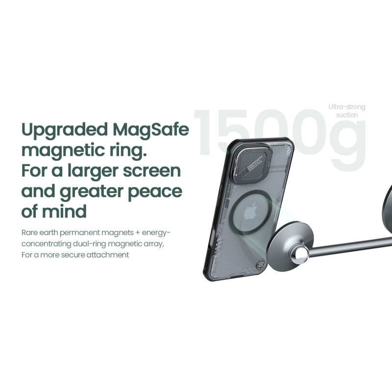 Nillkin Iceblade Prop mágneses borító Apple iPhone 16-hoz Fekete