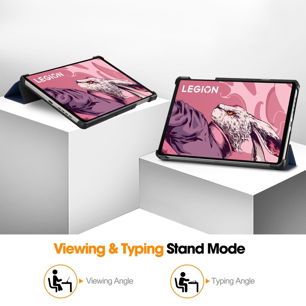 Cases okos záró tok Lenovo Legion Tab 8.8 (2. Gen.) táblagéphez - sötétkék