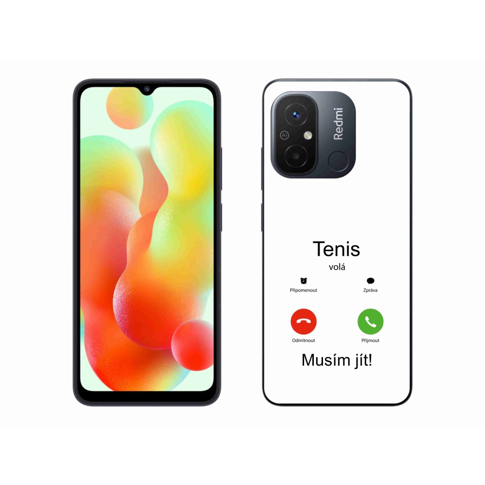 Gél borítás mmCase a Xiaomi Redmi 12C-hez - teniszhívások fehér háttérrel
