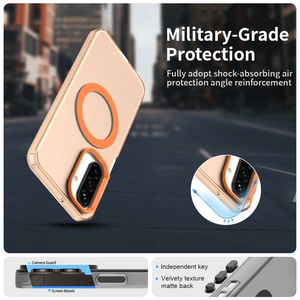 Candy zselés tok MagSafe-val Samsung Galaxy A26 5G - narancssárga