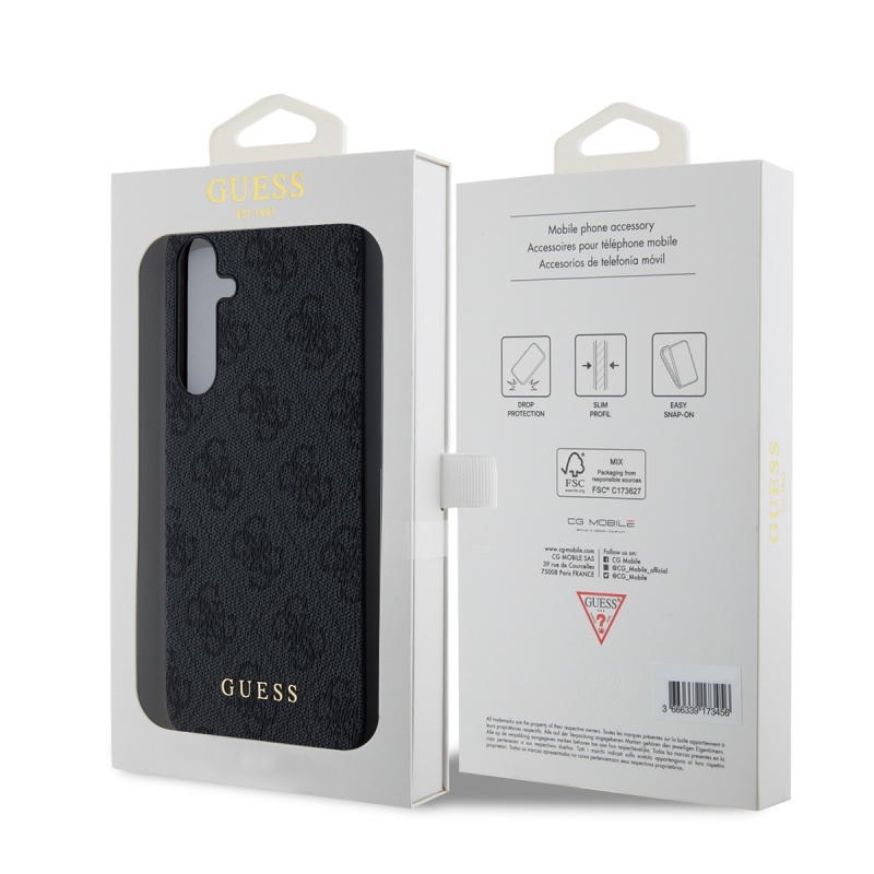 Guess 4G hátlap a Samsung Galaxy A35 5G szürke modellhez