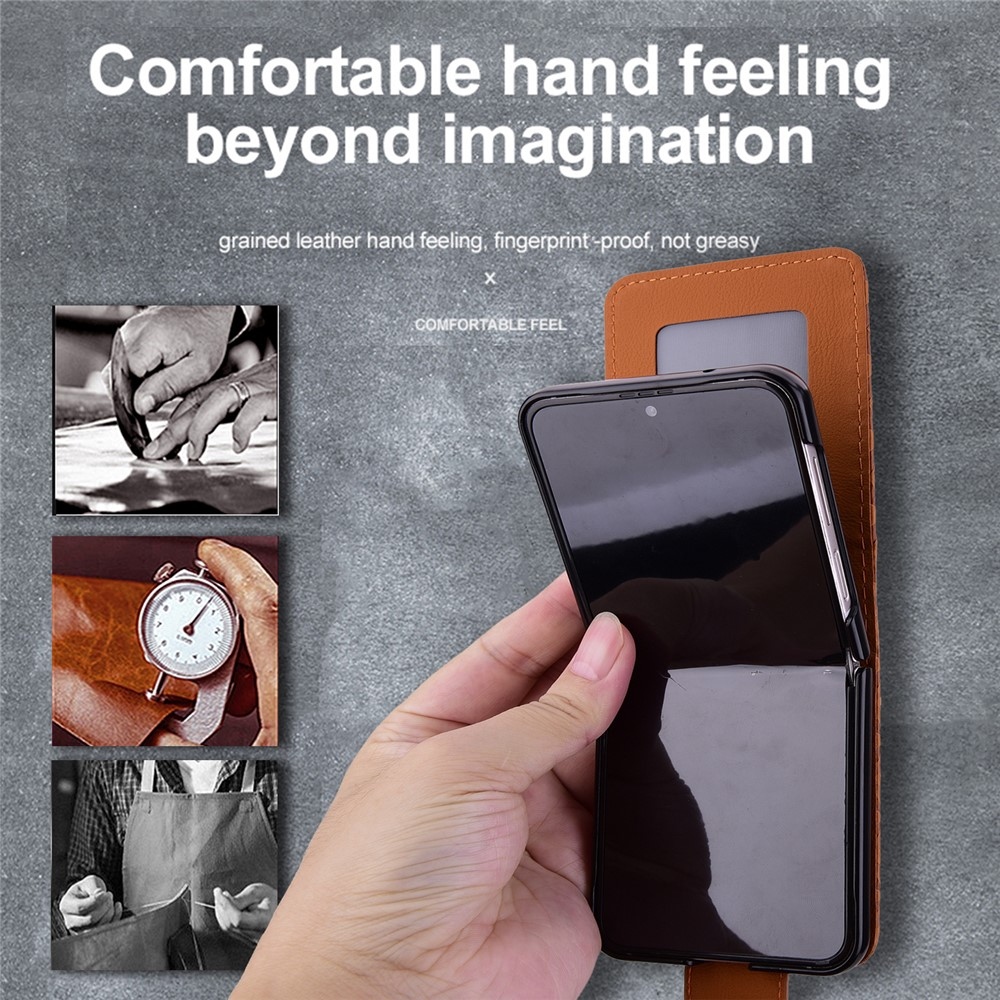 Gridy könyvtáska Samsung Galaxy Z Flip7 5G - barna