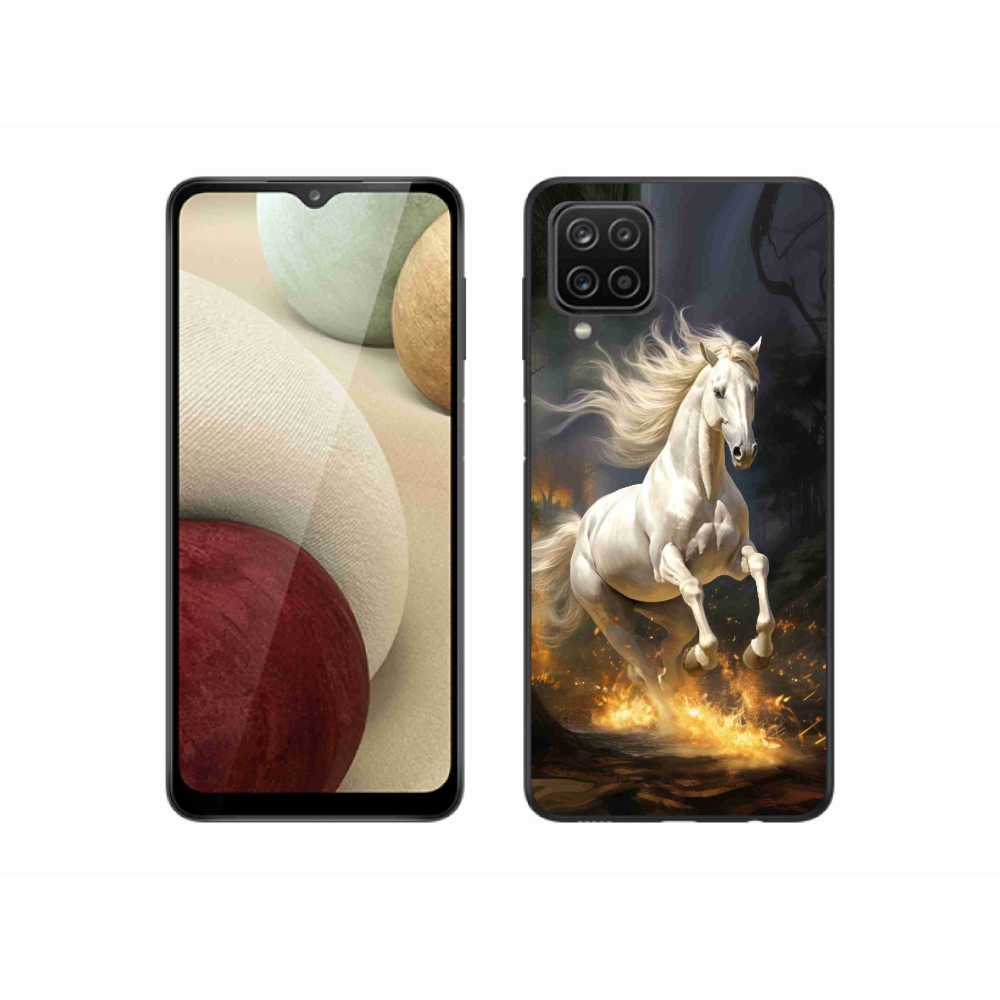 Zselés borítás mmCase Samsung Galaxy M12 - fehér ló 2