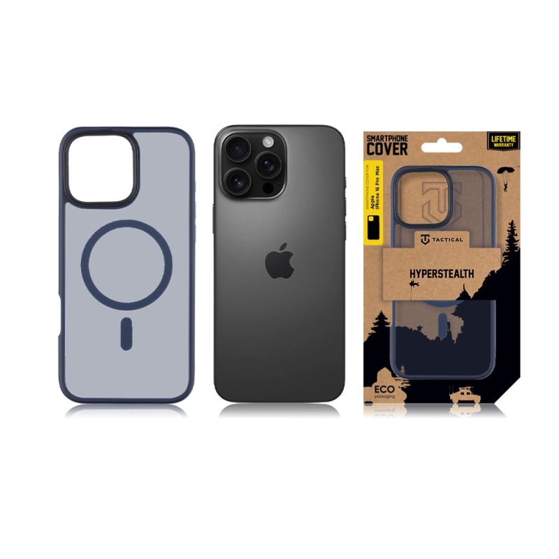 Tactical MagForce Hyperstealth védőburkolat iPhone 16 Pro Max készülékhez Mélykék