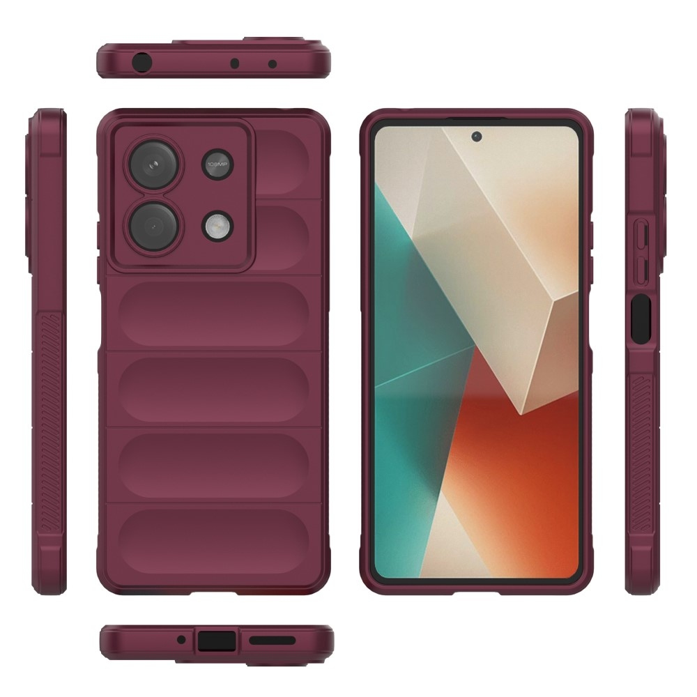 Rugg tartós zselés tok Xiaomi Redmi Note 13 5G - bordó színben