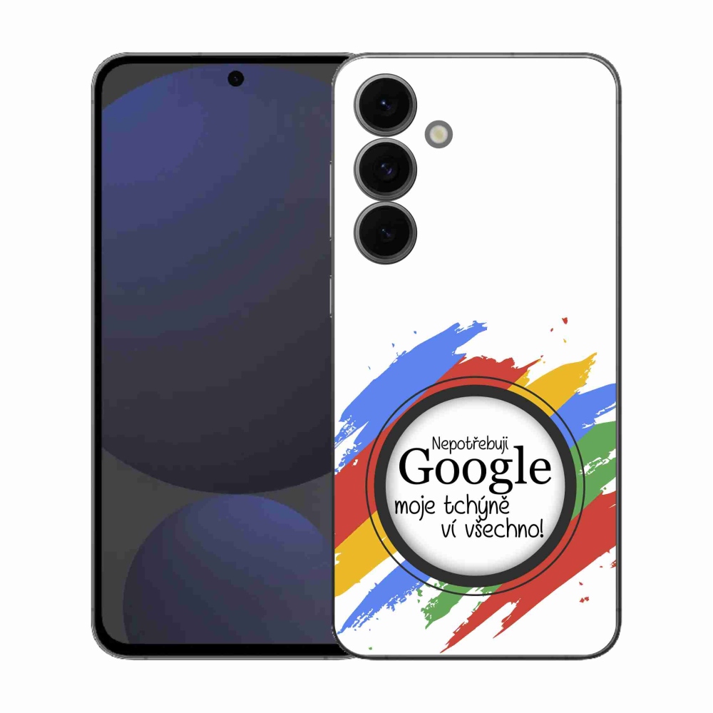 Gél borító mmCase Samsung Galaxy S25 FE - anyós tudja, hogy minden fehér háttérrel rendelkezik