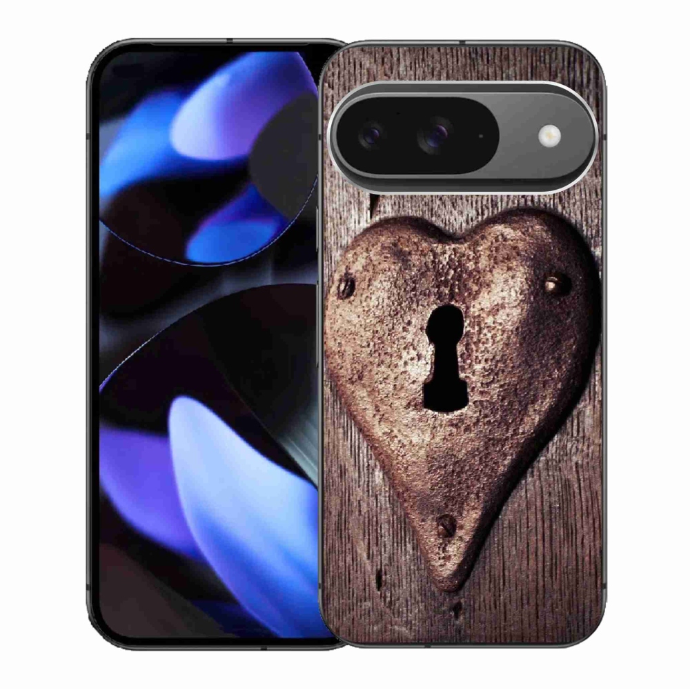 Zselés borítás mmCase a Google Pixel 9/9 Pro számára - szív alakú zár
