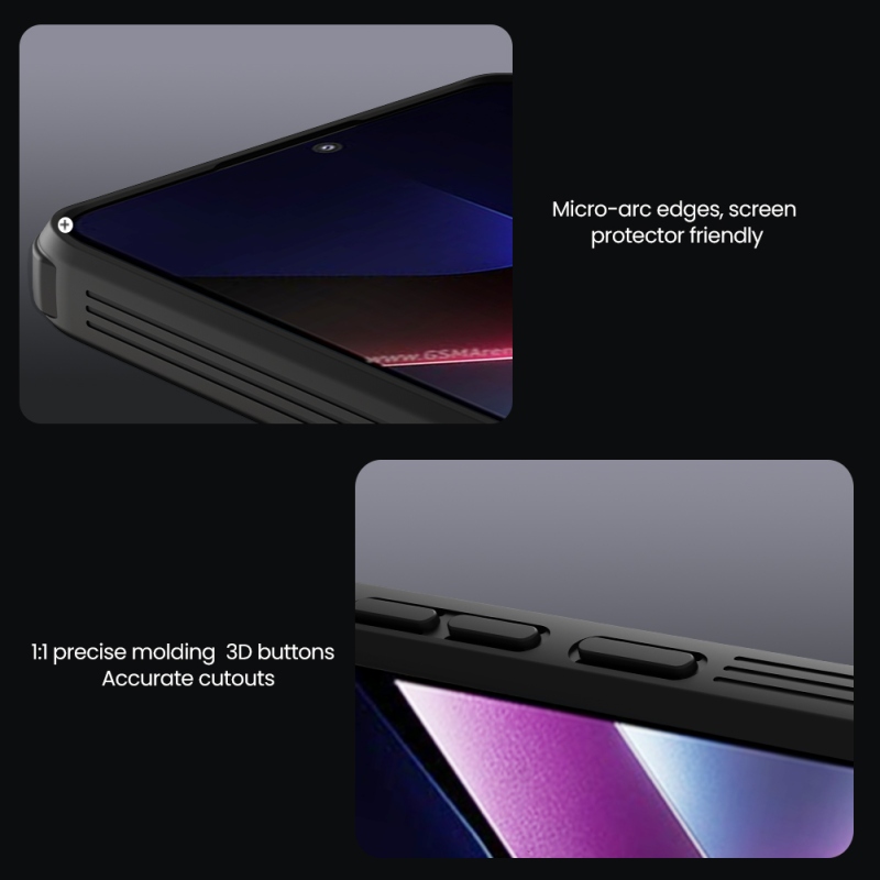 Nillkin CamShield PRO hátlap a Poco X7 Pro 5G számára Fekete
