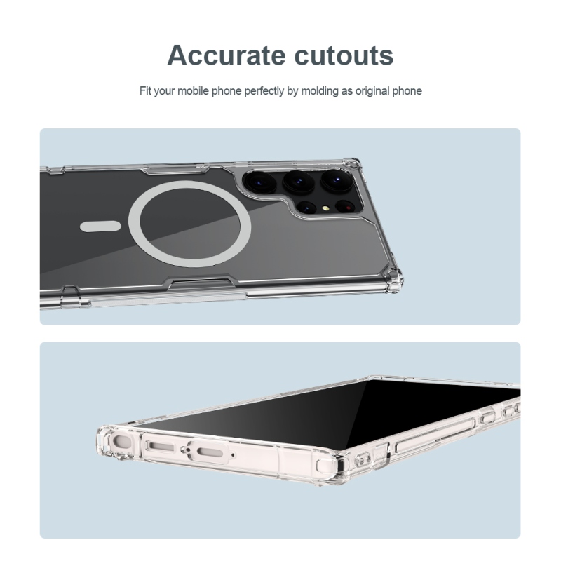 Nillkin Nature TPU PRO mágneses borítás Samsung Galaxy S23 Ultra - átlátszó