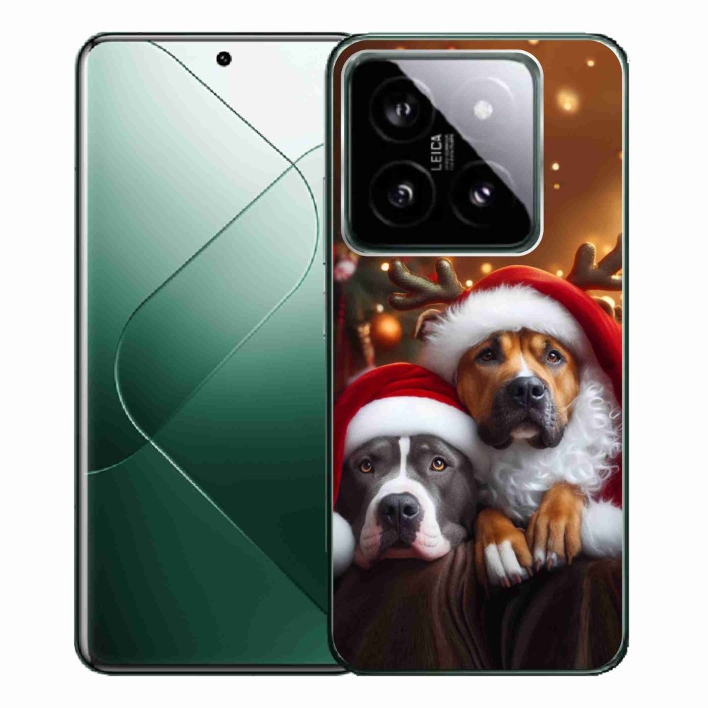 Gél borítás mmCase a Xiaomi 14 Pro számára - Karácsonyi kutyák