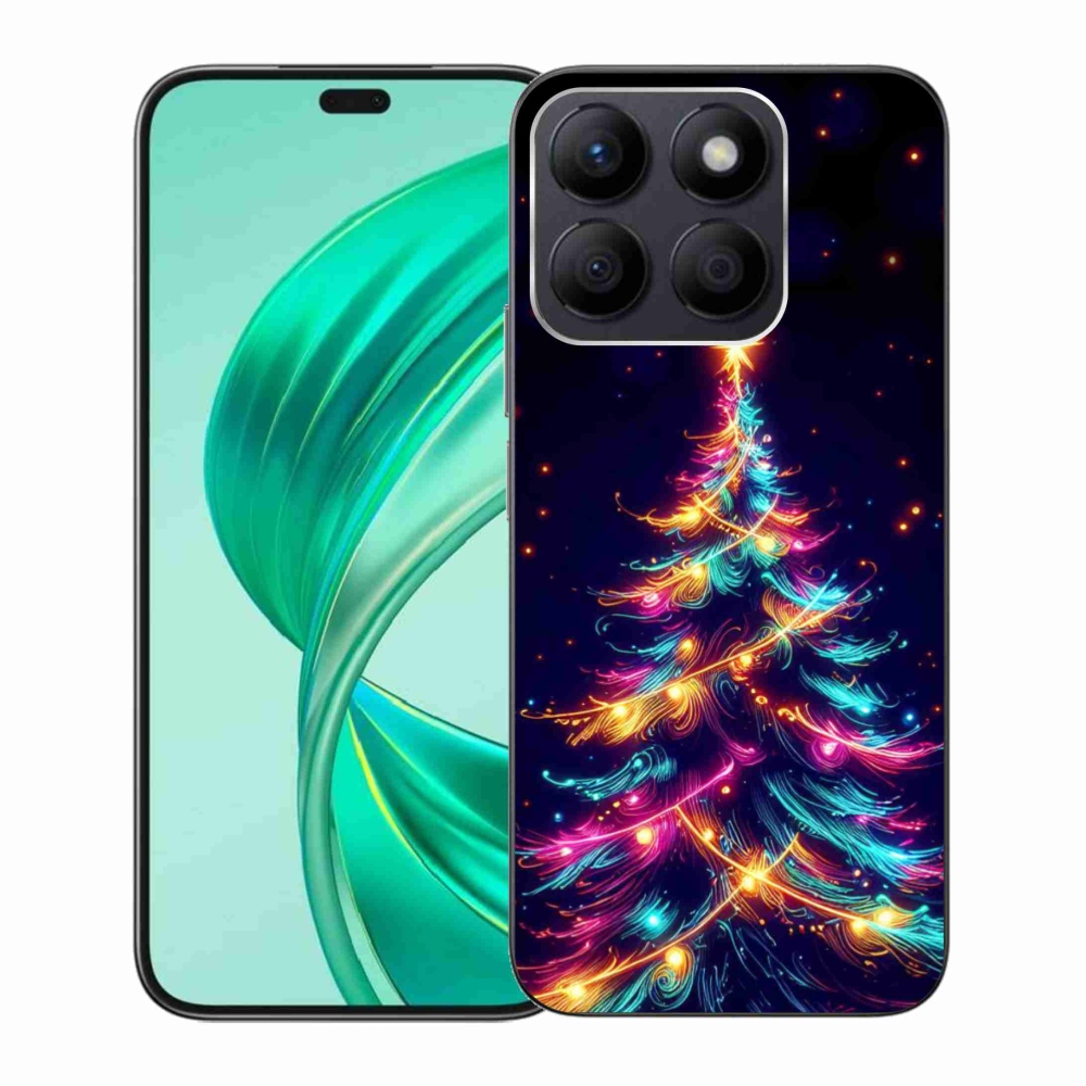 Gél borítás mmCase a Honor X8b számára - neon karácsonyfa