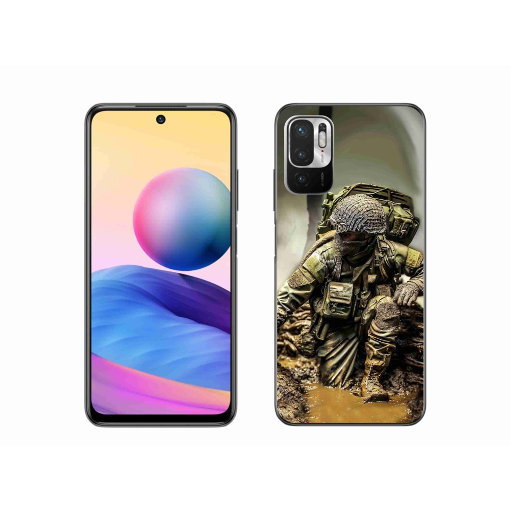 Gél borítás mmCase a Xiaomi Redmi Note 10 5G-hez - katona
