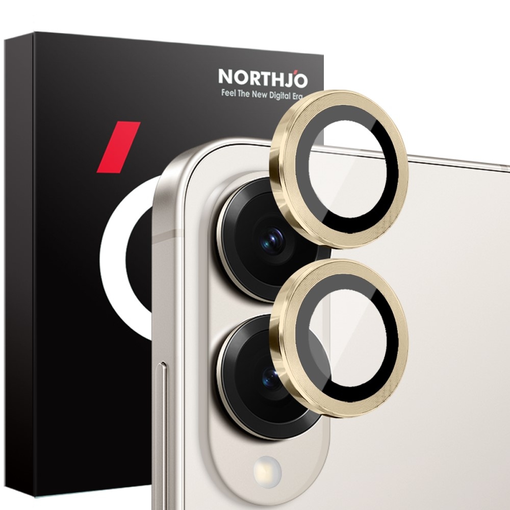 NORTHJO kamera lencse üveg Samsung Galaxy S25 Edge fényképezőgéphez (különálló szemüveg) - arany színben