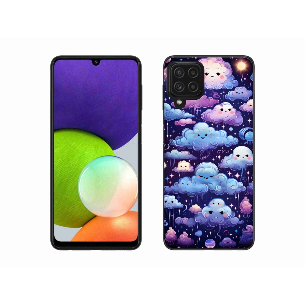 Gél borítás mmCase Samsung Galaxy A22 4G - felhőkhöz