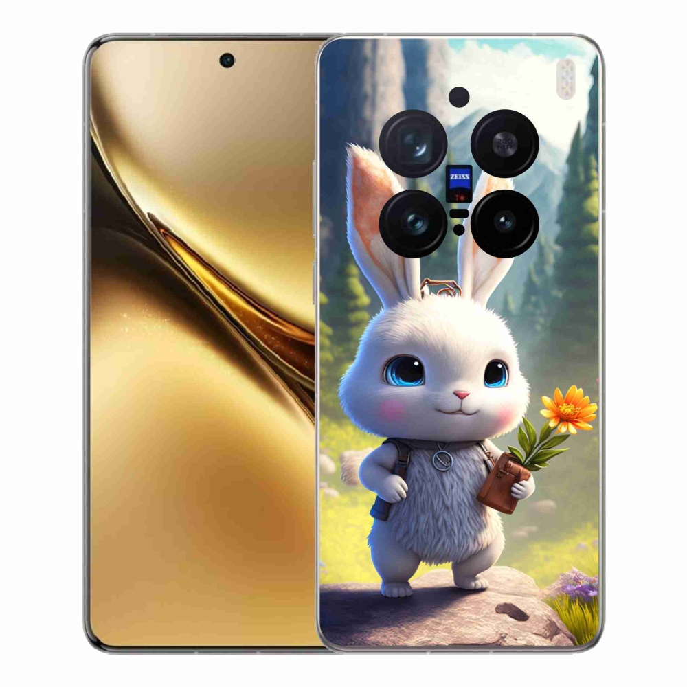 Gél védőburkolat mmCase a Vivo X200 Pro 5G készülékhez - aranyos nyuszi