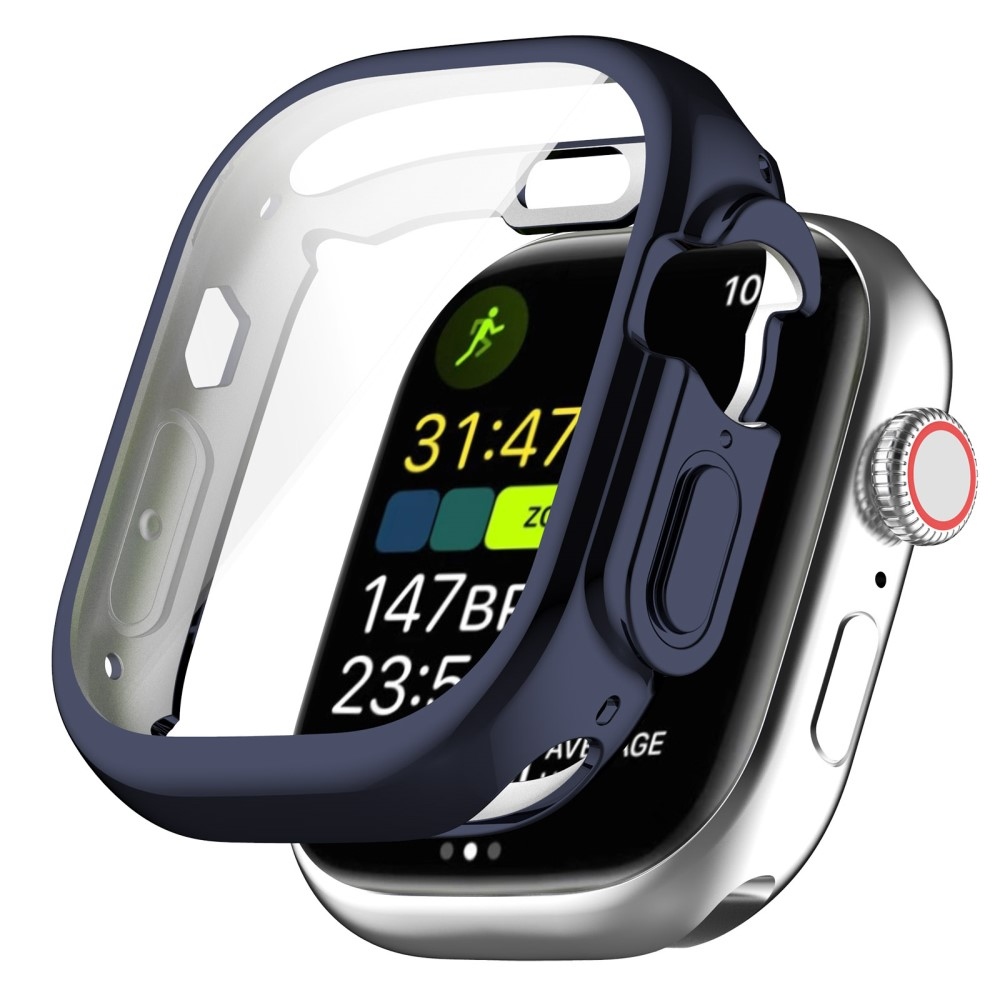 Puha, pattintható zselés védőtok Apple Watch Ultra/Ultra 2 49 mm-es órához - sötétkék