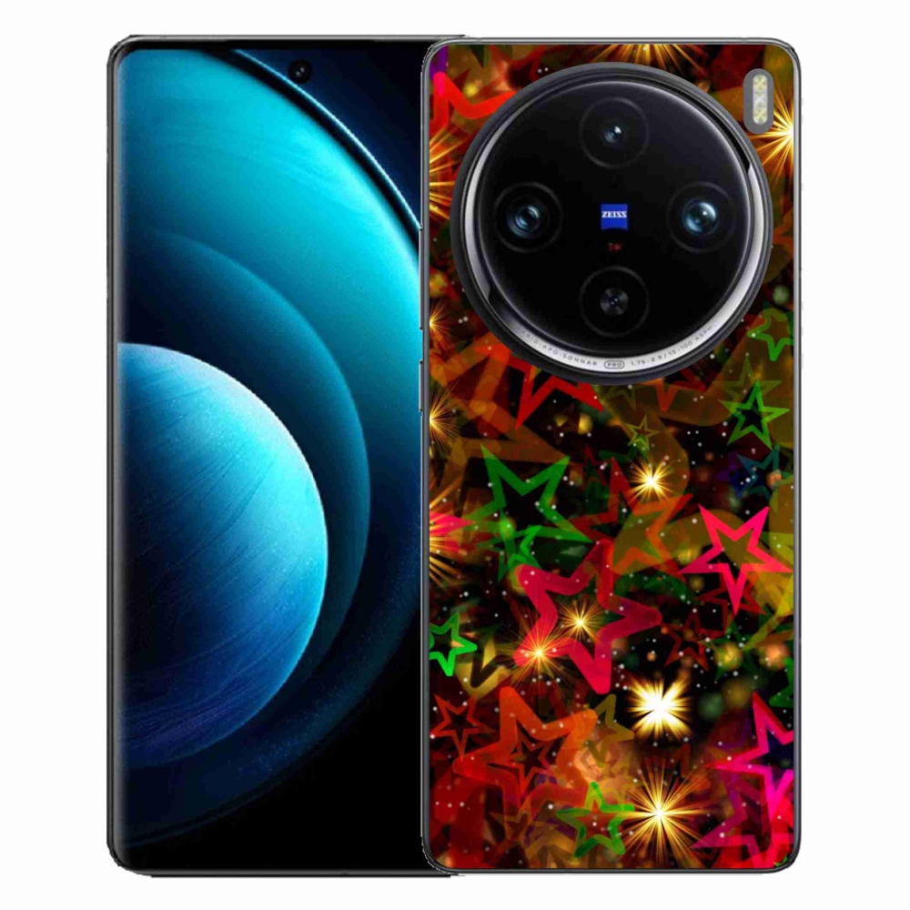 Zselés borítás mmCase a Vivo X100 Pro 5G készülékhez - színes csillagok