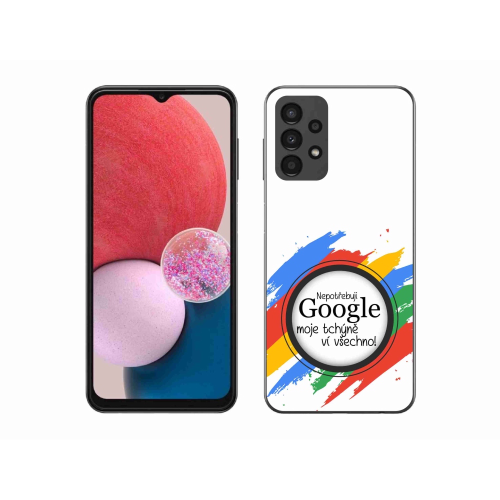 Gél borító mmCase Samsung Galaxy A13 4G - anyós tudja, hogy minden fehér háttérrel rendelkezik
