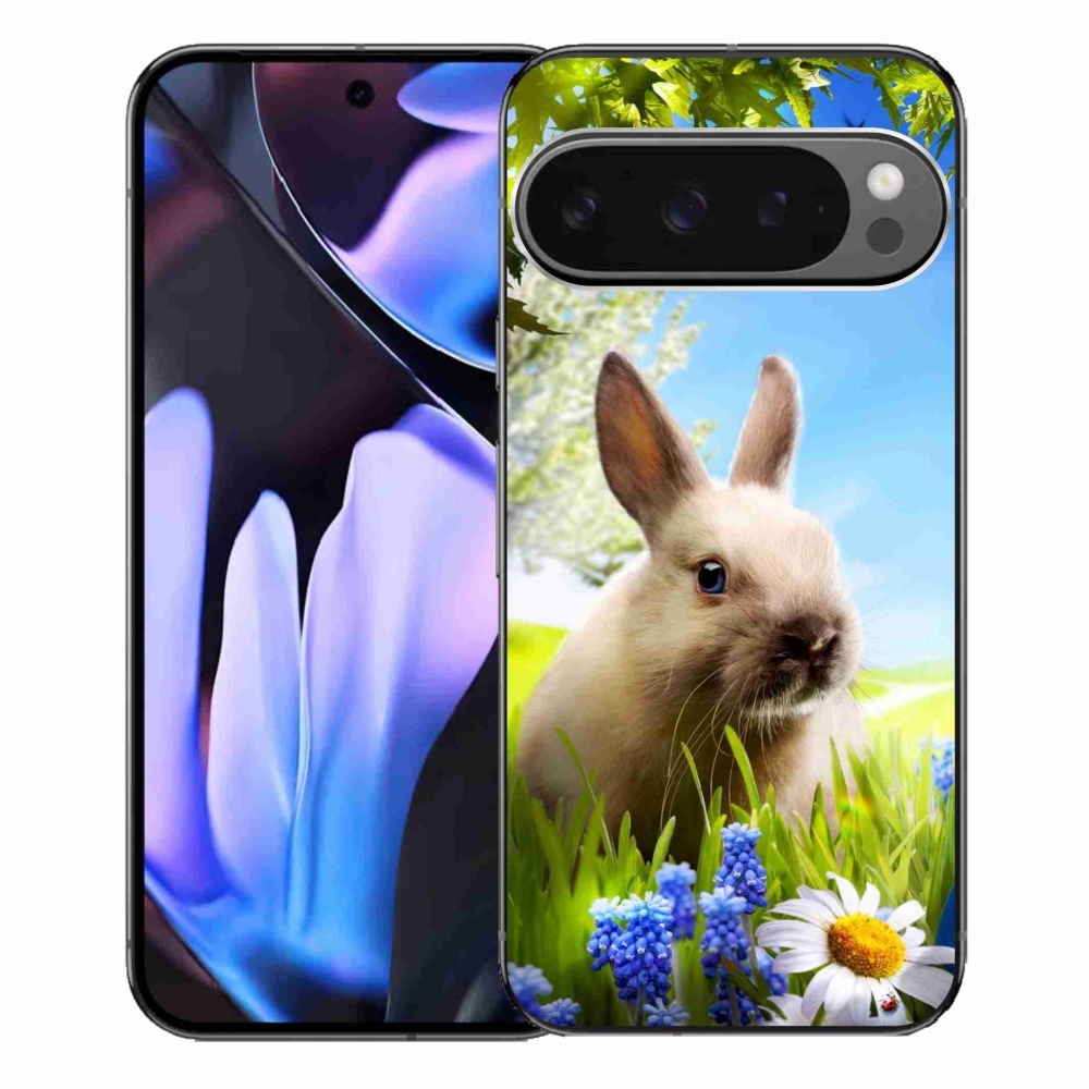 Zselés borítás mmCase a Google Pixel 9 Pro XL számára - nyuszi