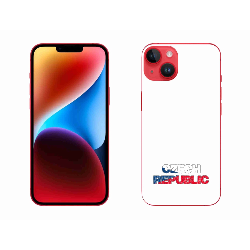 Gél borítás mmCase iPhone 14 Plus készülékhez - Csehország fehér háttér