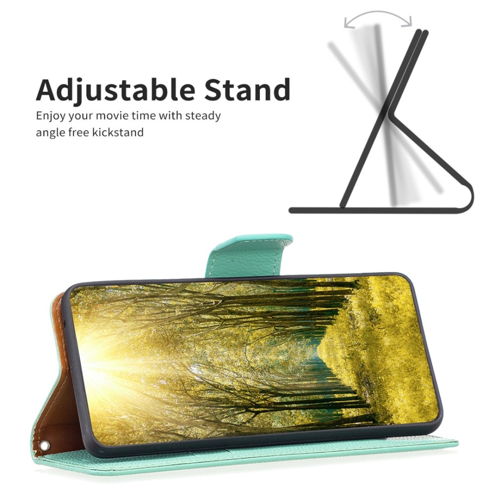 Könyvtáska tok Xiaomi Redmi Note 13 Pro+ 5G - teal - teal