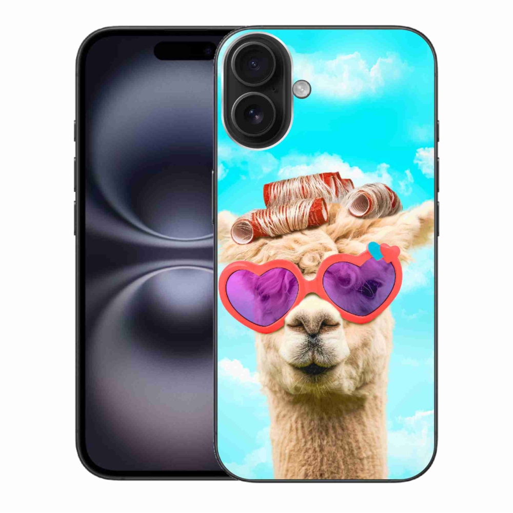 Zselés borítás mmCase iPhone 16 Plus készülékhez - szemüveges láma