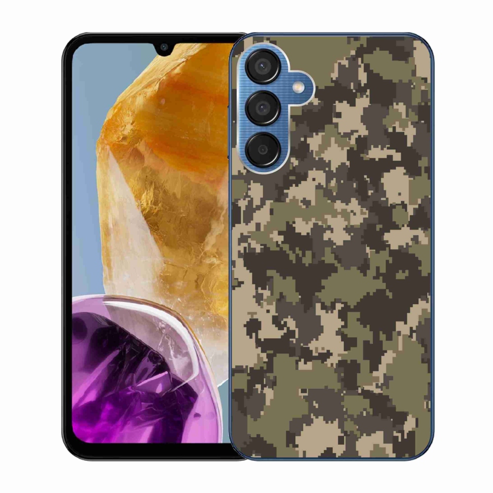 Gél védőhuzat mmCase Samsung Galaxy M15 5G - terepszínű mintázat 12