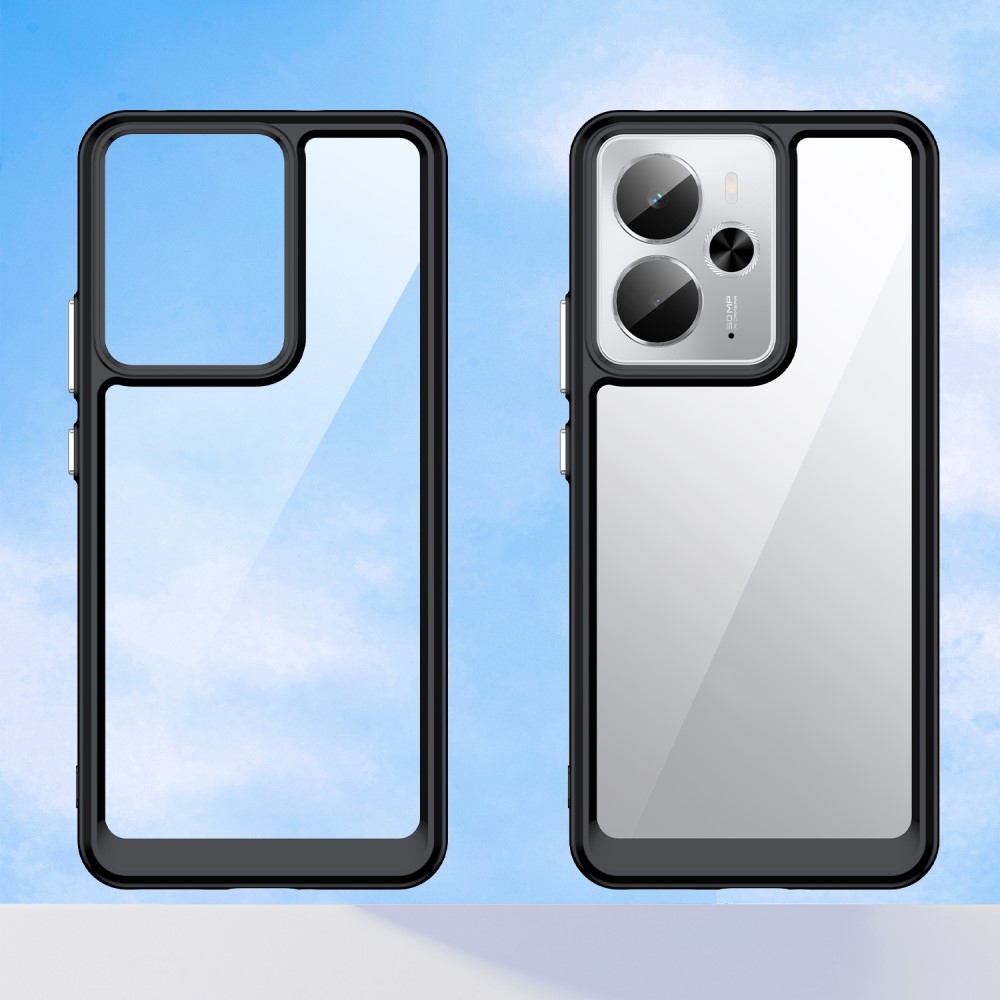 Gél tok rögzített hátlappal a Realme 14 5G/14T 5G készülékhez - fekete