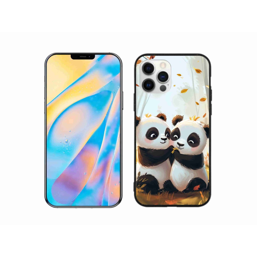 Zselés borítás mmCase iPhone 12 készülékhez - pandák
