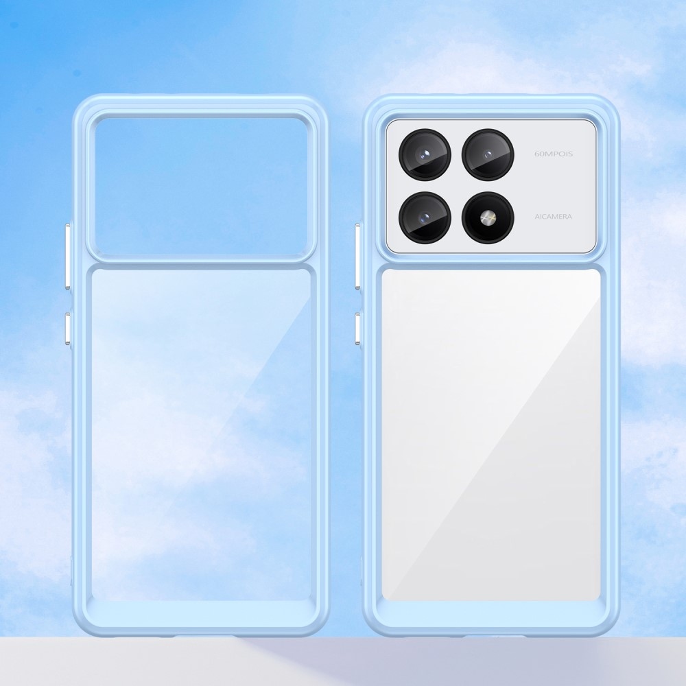 Gél tok rögzített hátlappal Xiaomi Poco X6 Pro 5G - kék