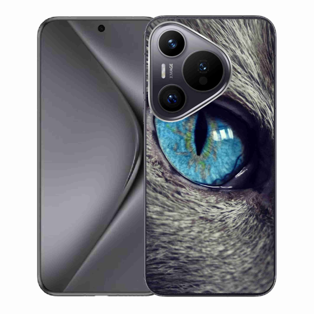 Gél borító mmCase a Huawei Pura 70 készülékhez - kék macskaszem