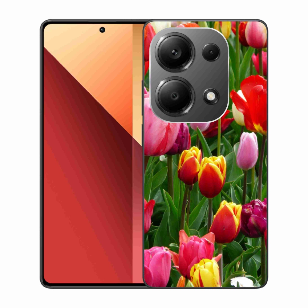 Gél borítás mmCase a Xiaomi Redmi Note 13 Pro 4G/Poco M6 Pro számára - tulipánok