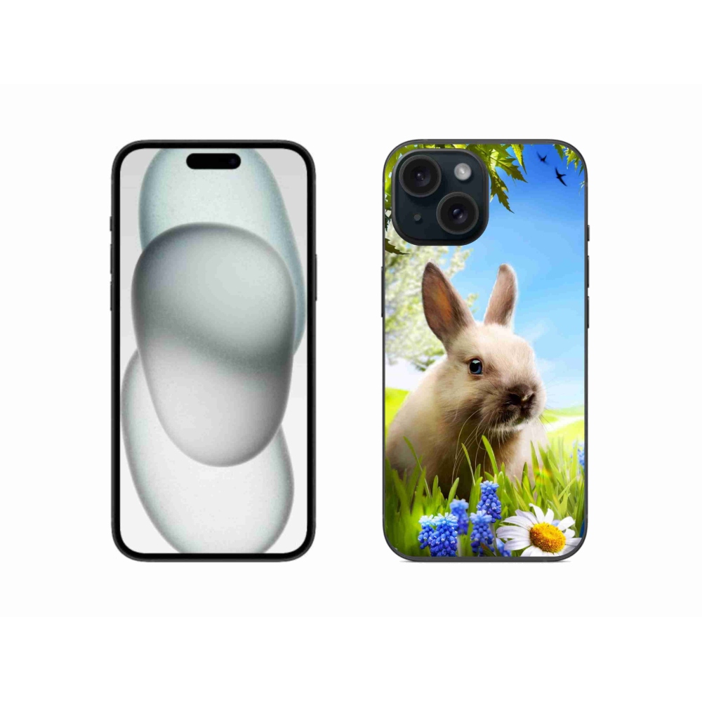 Zselés borítás mmCase iPhone 15 készülékhez - nyuszi
