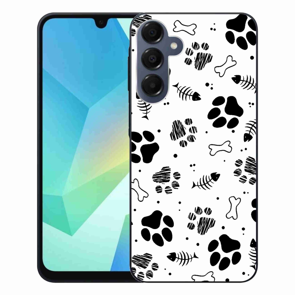 Zselés borítás mmCase Samsung Galaxy A16 4G/5G - kutyamancsok 1
